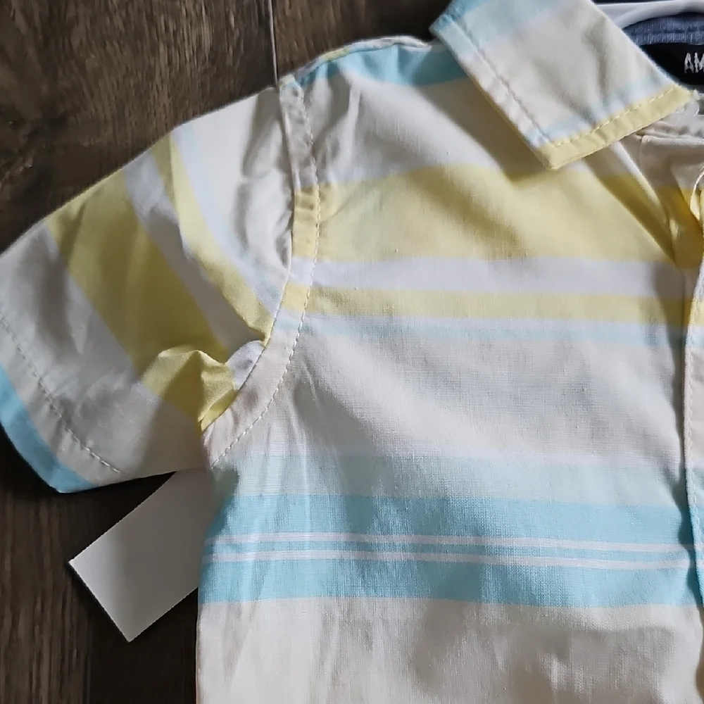 NWT 2 PIECE Pant Set American Hawk Shirt Tan Pants 24 months Boy Joggers Toddler